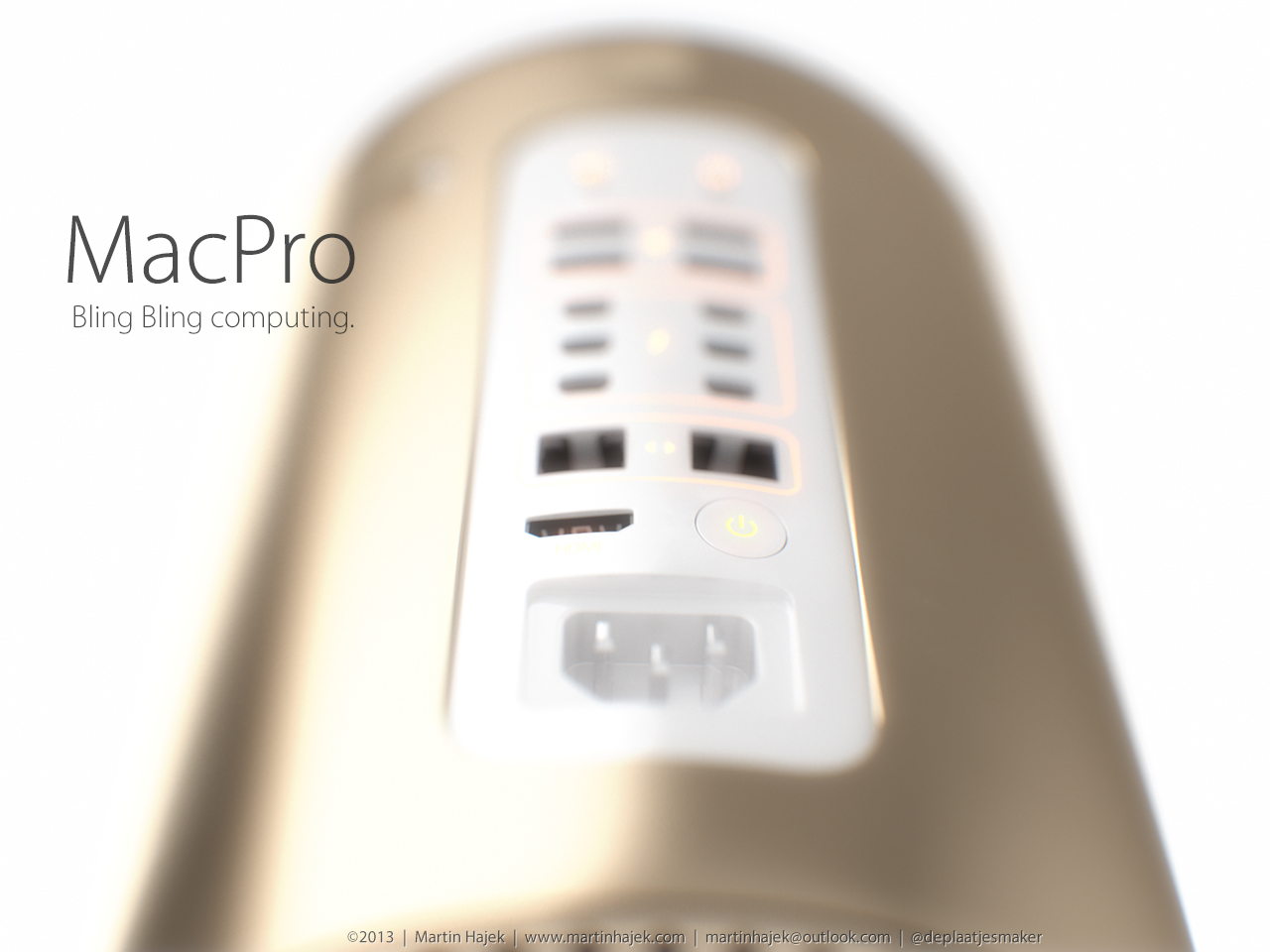 Gold Mac Pro (Martin Hajek 010)