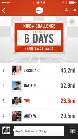 Nike Running 4.4 for iOS (iPhone screenshot 003)