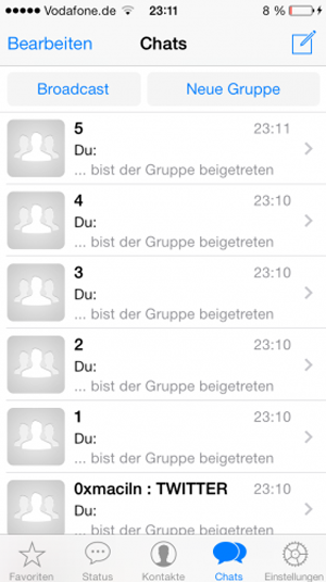 WhatsApp iOS 7 redesign (screenshot 008)