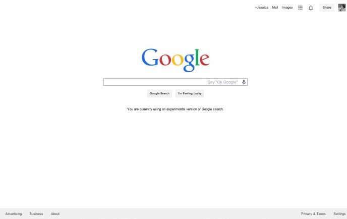 Desktop Chrome (OK Google extension, anim 001)
