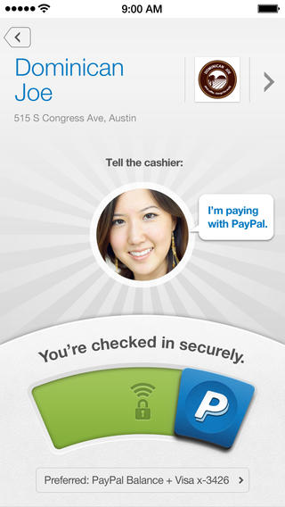 PayPal 5.2 for iOS (iPhone screenshot 002)