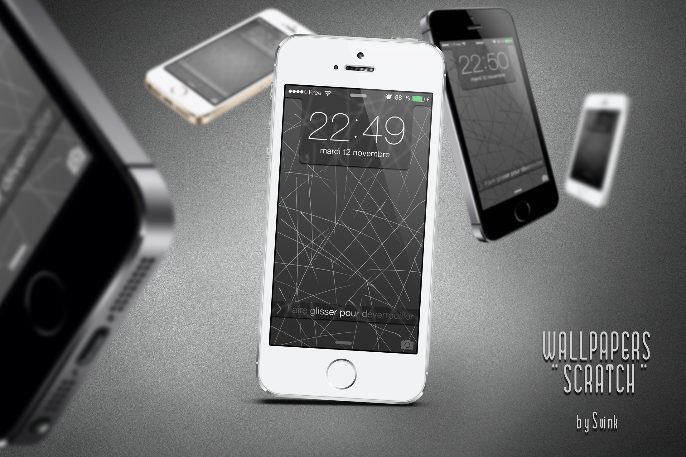 Wallpapers of the week: simplistic scratches
