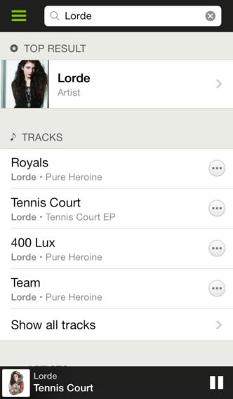 Spotify 0.9.1 for iOS (iPhone screenshot 002)