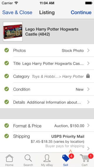 eBay 3.2 for iOS (iPhone screenshot 005)
