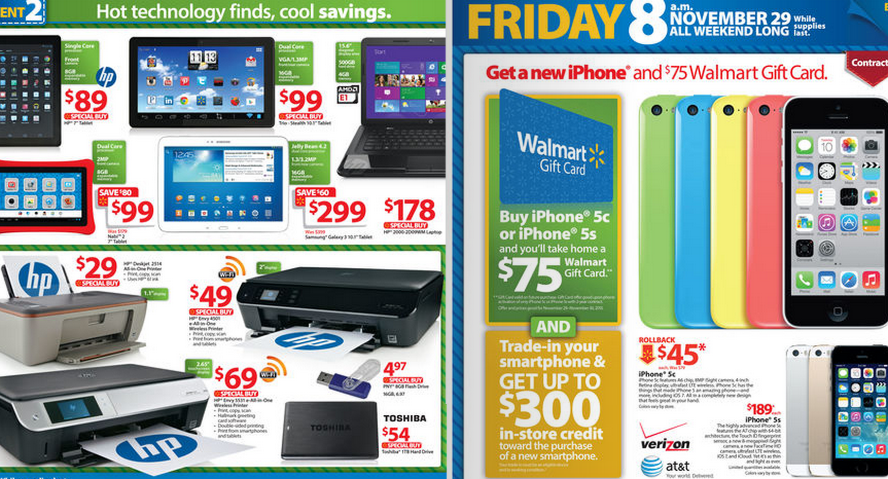 Walmart's Black Friday sale: $100 gift card with iPad mini ...