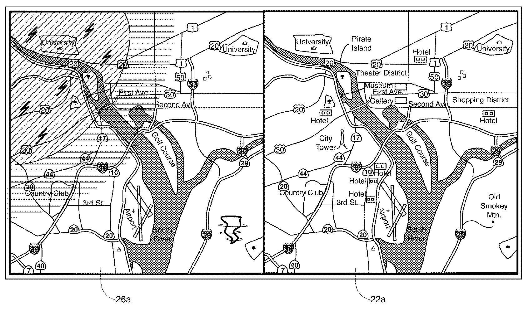 Apple Maps layers (patent 001)