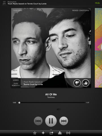 Spotify 0.9.1 for iOS (iPad screenshot 001)
