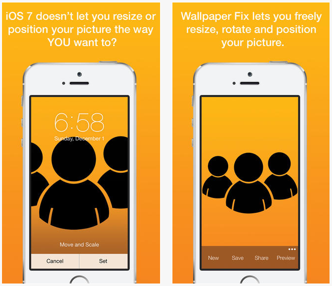 This app will fix your wallpaper scaling issues in iOS 7