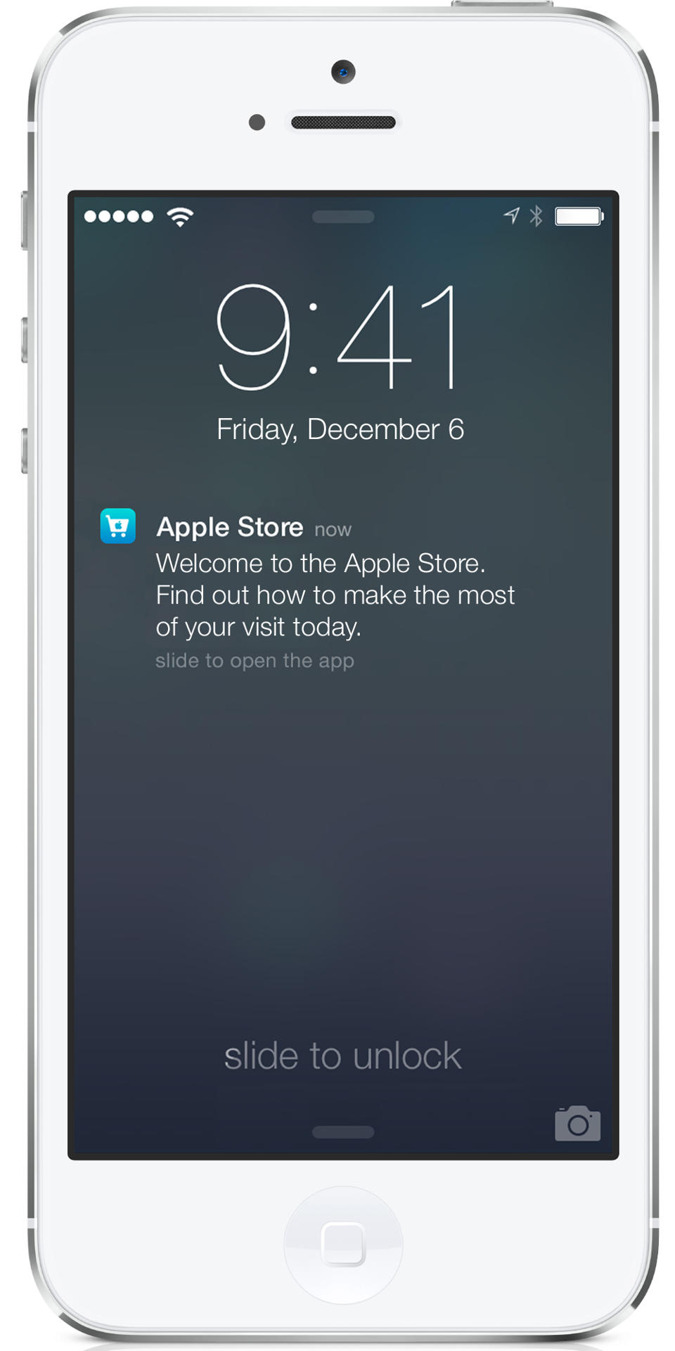 iBeacons Apple Store app (iPhone screenshot 004)
