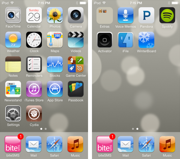 iOS 6 theme for iOS 7