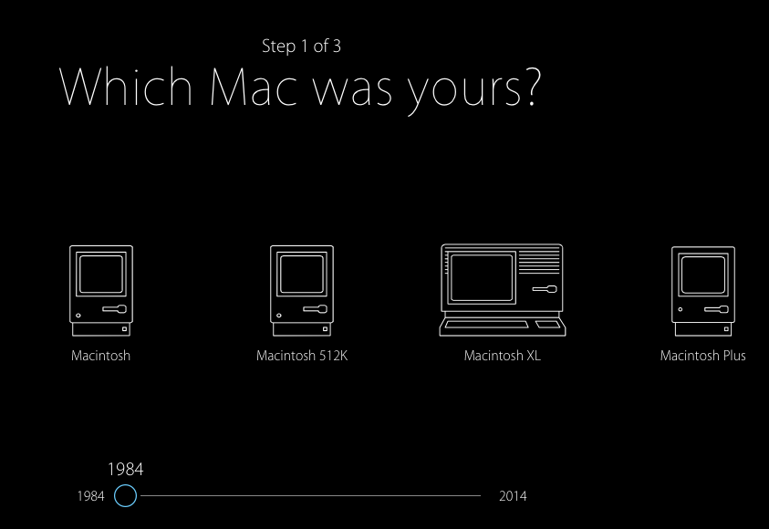 Apple 30 years of Mac (Your First Mac)