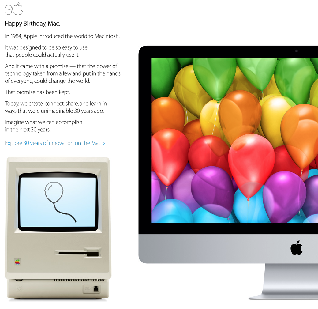 Apple 30 years of Mac
