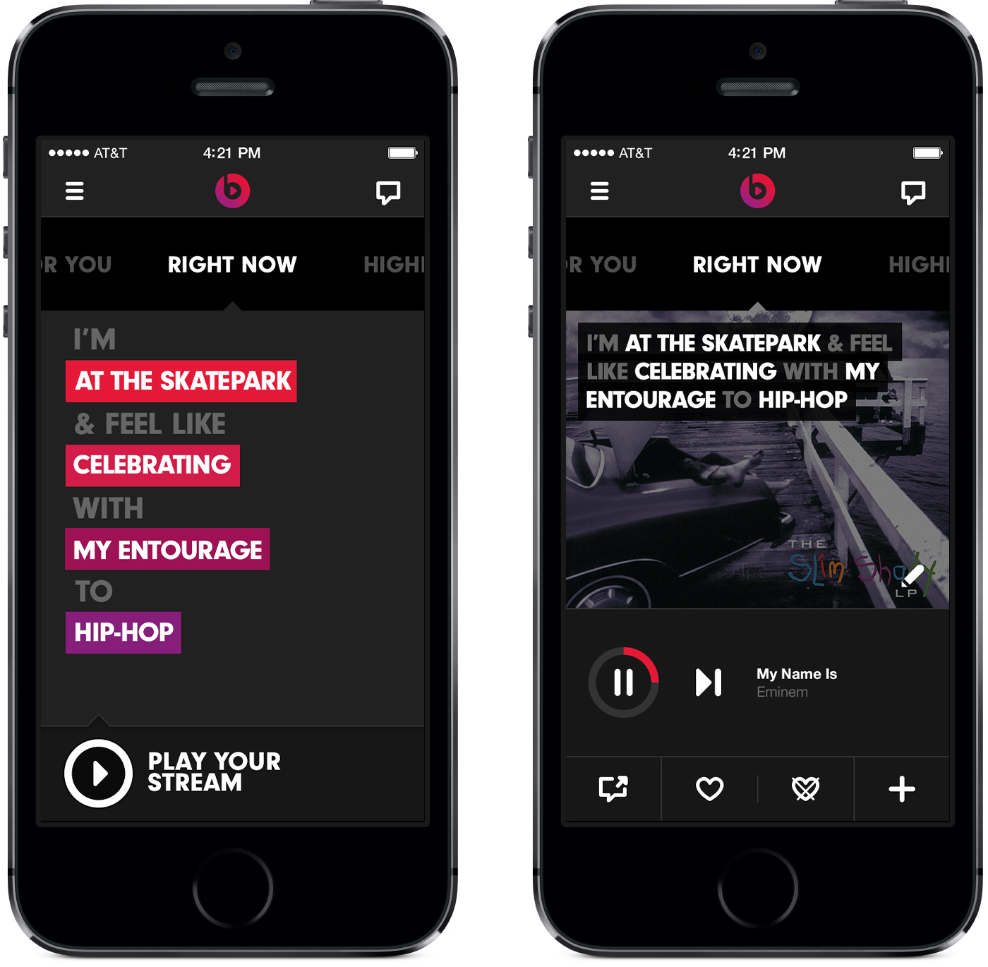 Beats Music (iPhone 5s, right Now)