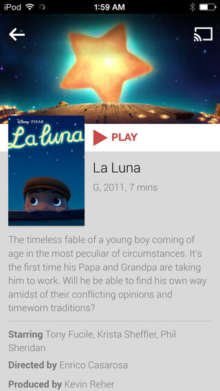 Google Play Movies & TV 1.0 for iOS (iPhone screenshot 004)