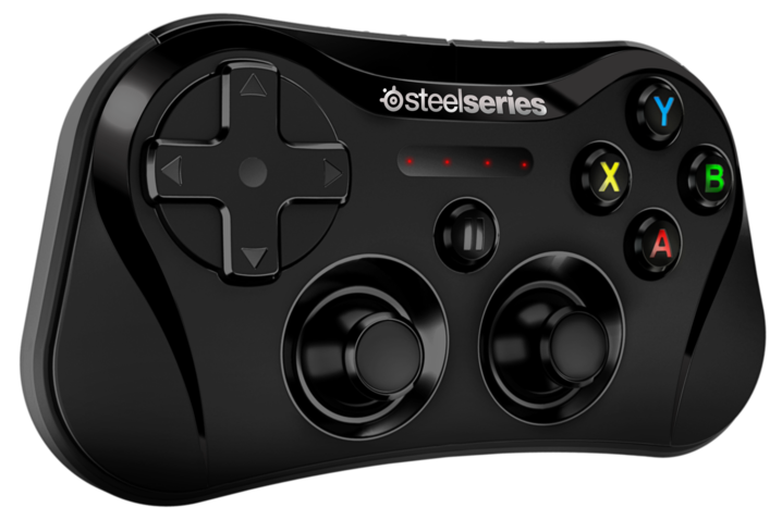 Stratus SteelSeries wireless gaming controller (front, black 001)