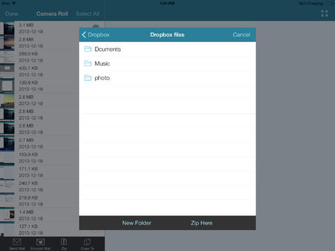 WinZip 3.0 for iOS (iPad screenshot 003)