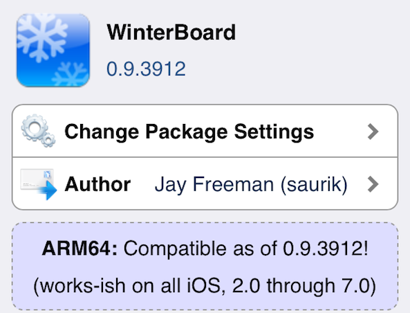 Winterboard iOS 7