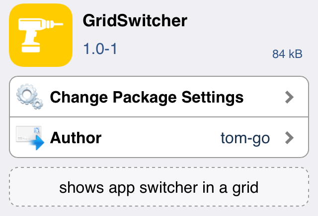 GridSwitcher Cydia