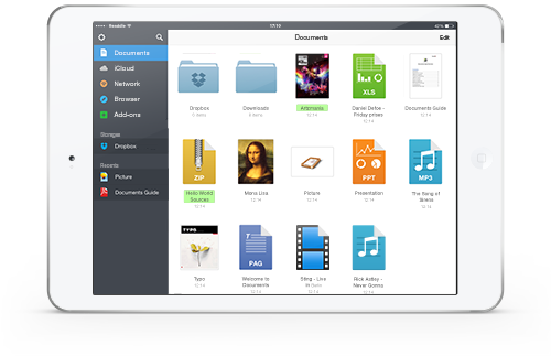 Readdle Documents 5 for iOS (iPad screenshot 001)