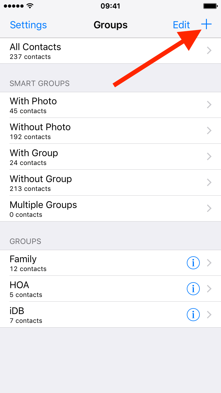 How to Create Contact Groups on iPhone for Sending Group ...
