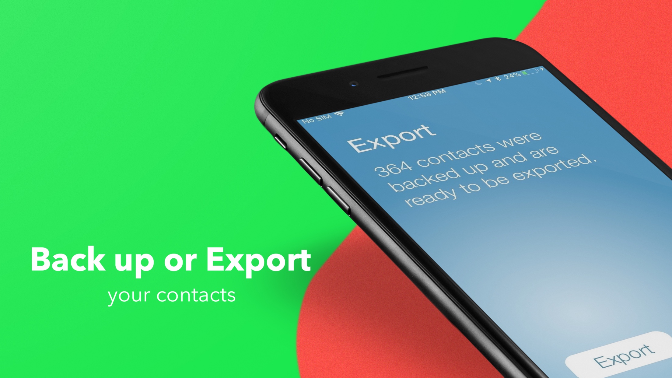 How to backup or export iPhone contacts