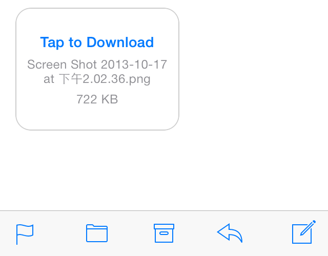 iOS 7 Mail Saving Attachments