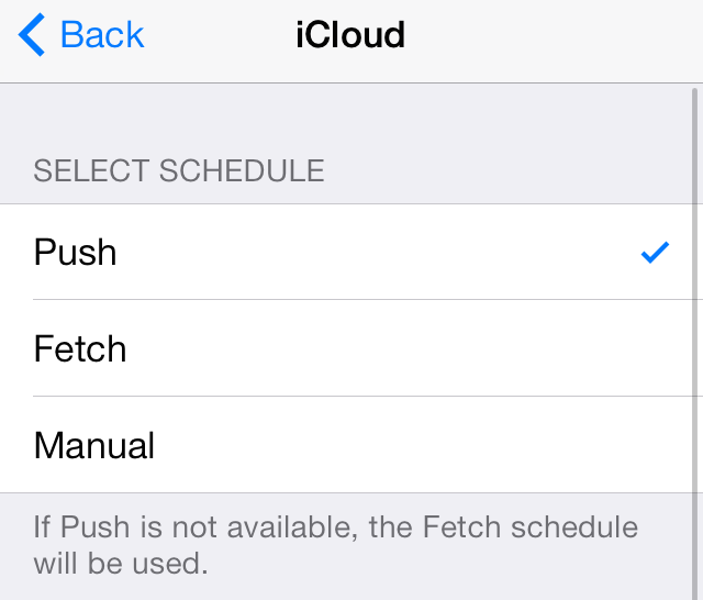 iOS 7 Mail app fetch
