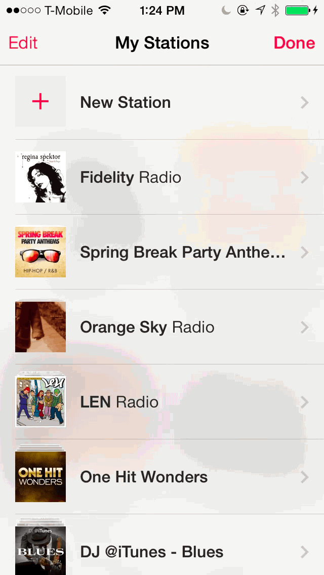 iOS 7 Music Deleting Stations 2