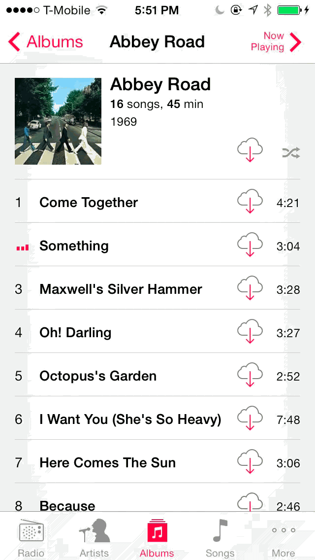 iOS 7 Music iTunes Match Download