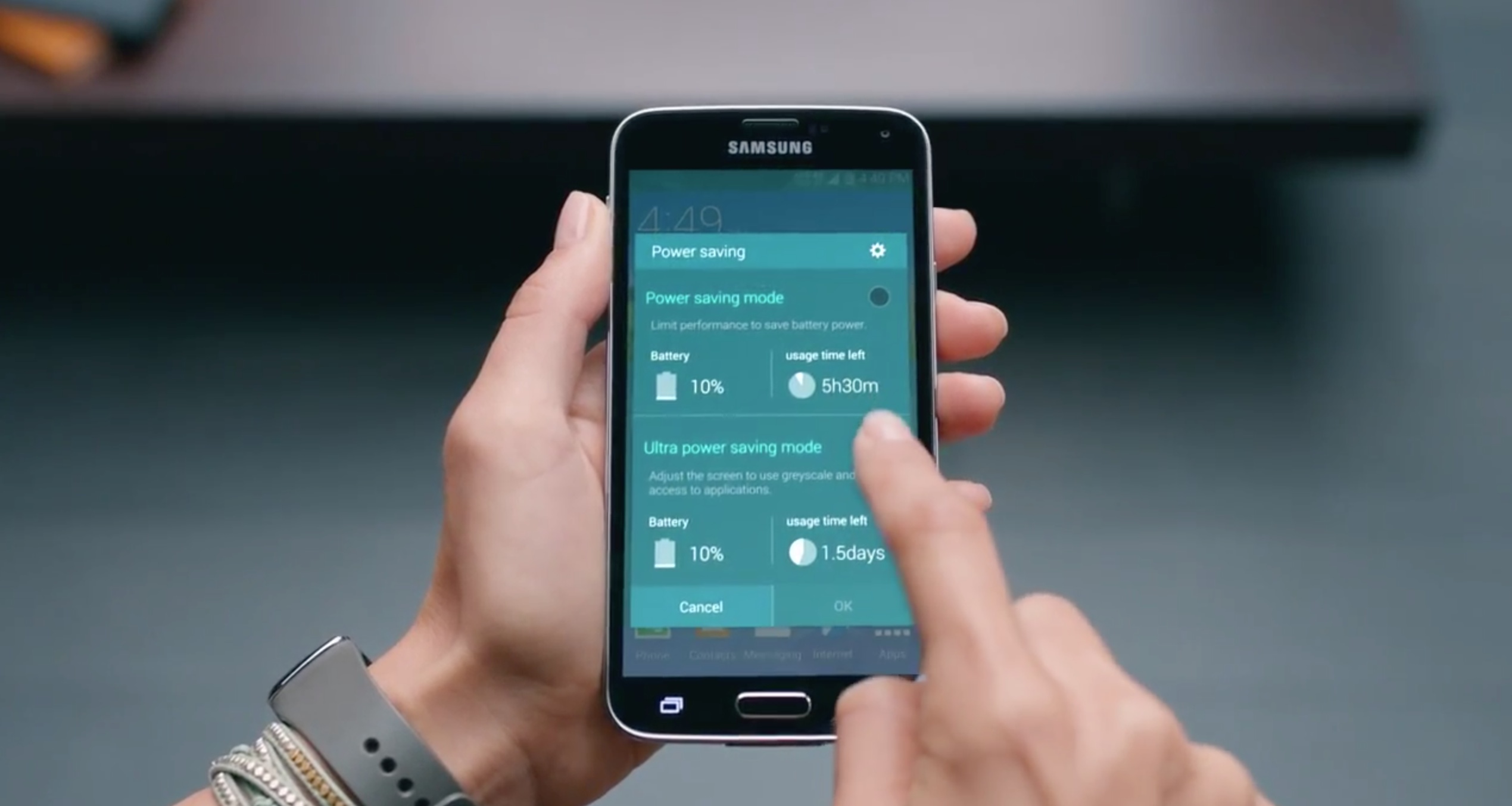 Galaxy S5 (Ultra Power Saving Mode)
