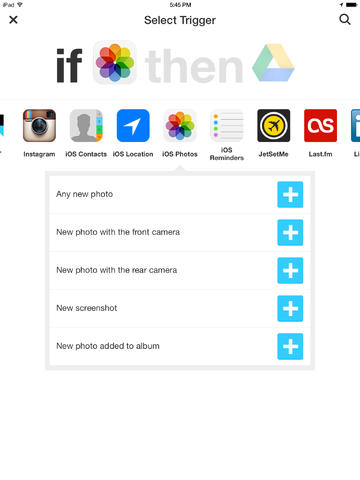 IFTTT 2.0 for iOS (iPad screenshot 001)