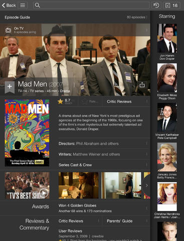 IMDb 4.2 for iOS (iPad screenshot 002)