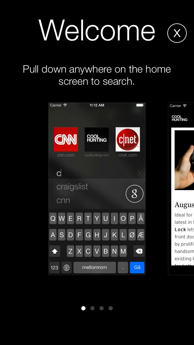 Opera Coast 3.0 for iOS (iPhone screenshot 001)