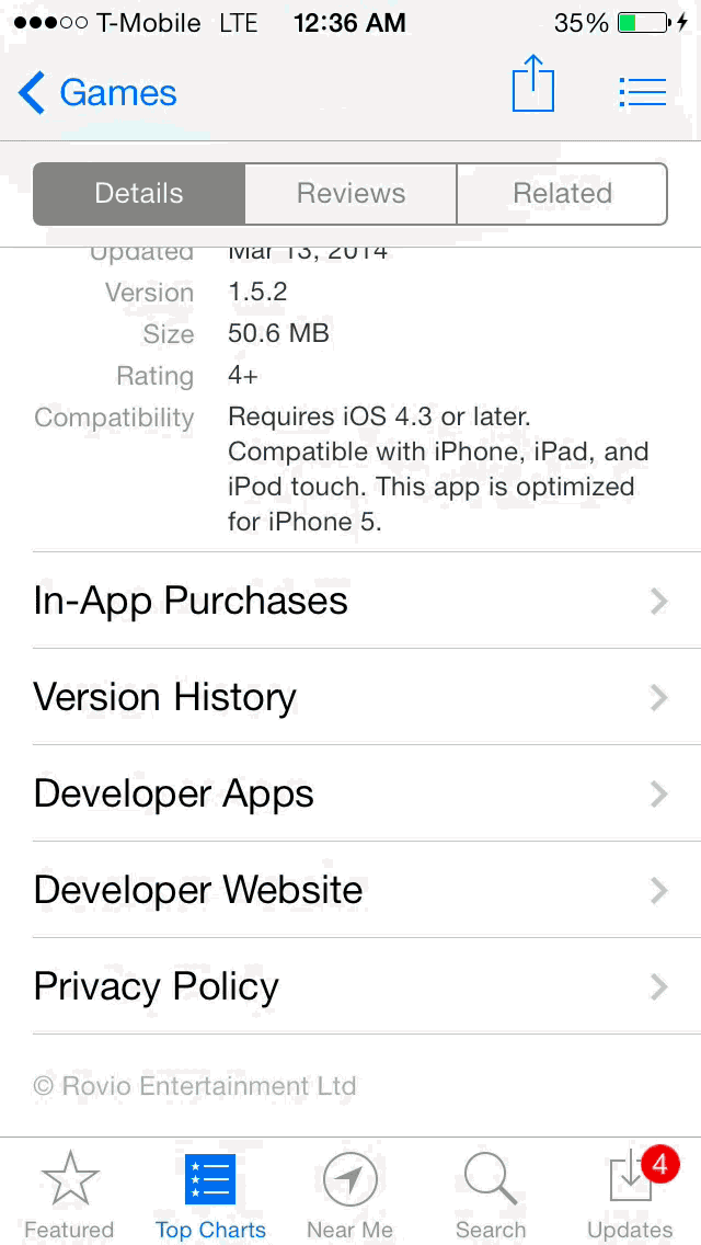 iOS 7 App Store Developer Website