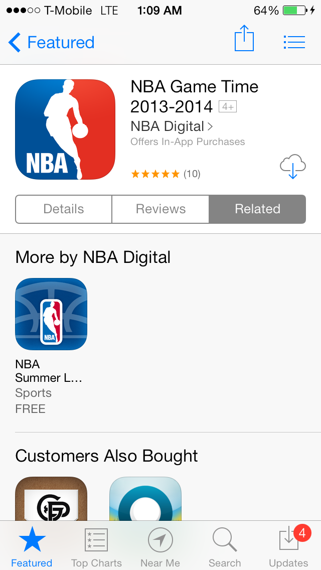 iOS 7 App Store Related