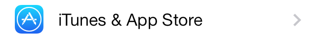 iOS 7 App Store iTunes and App Store