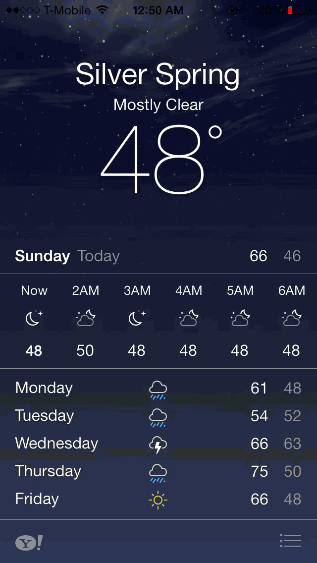 iOS 7 Weather app Adding