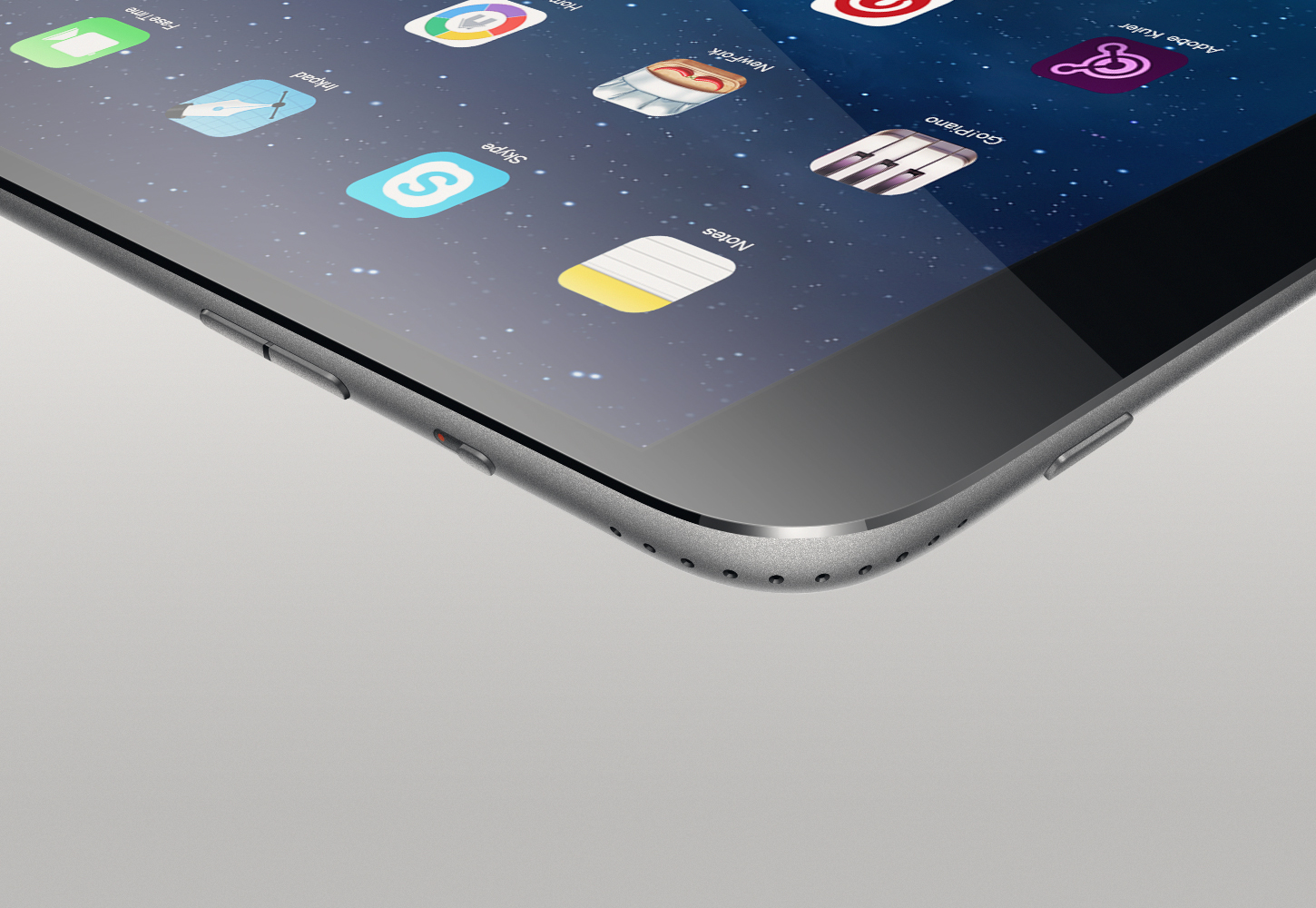 iPad pro concept (Ramotion, dynamics white background)