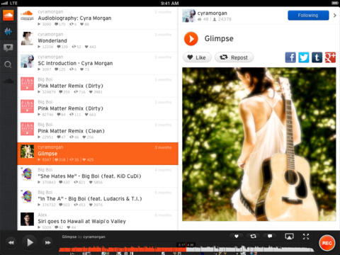 SoundCloud 2.7.2 for iOS (iPad screenshot 001)