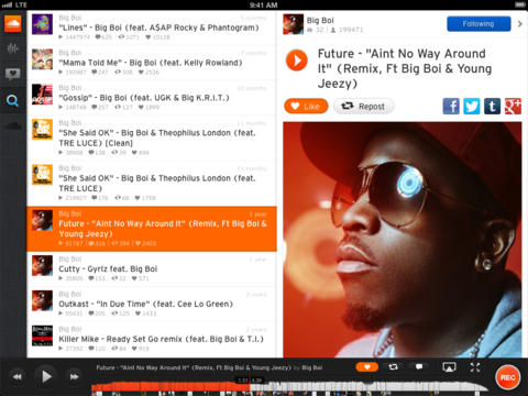 SoundCloud 2.7.2 for iOS (iPad screenshot 003)