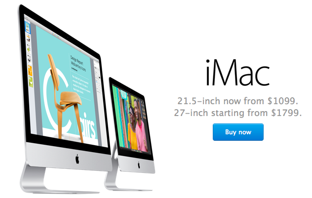 Cheaper iMac on online Appl Store