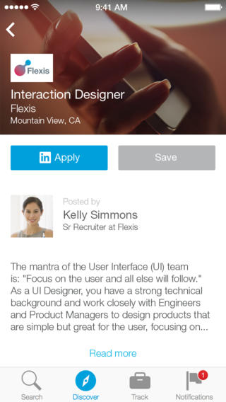 LinkedIn Job Search 1.0 for iOS (iPhone screenshot 002)