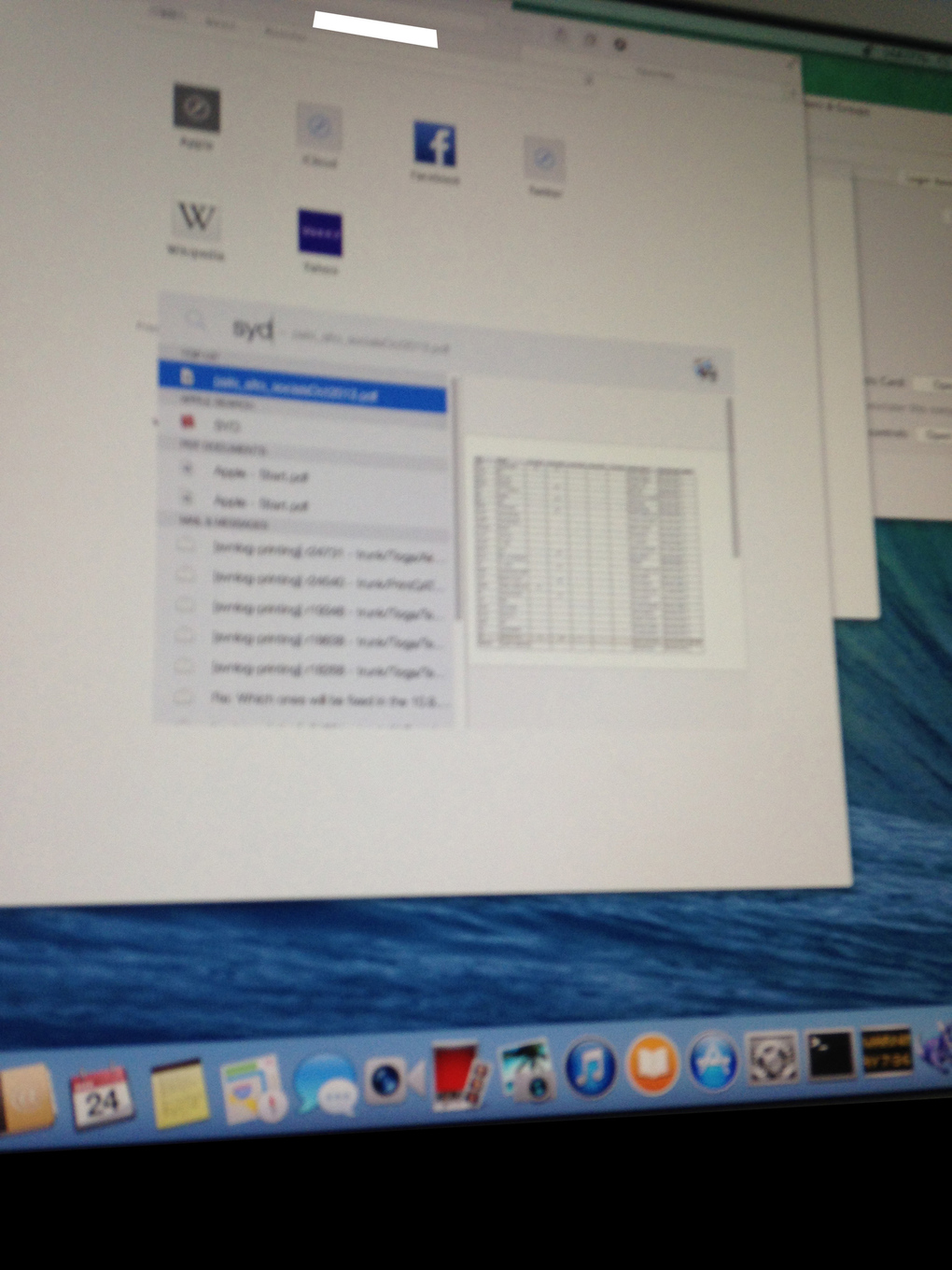 OS X 10.10 UI leak (Spotlight 001)