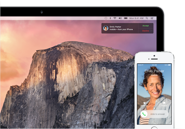 OS X Yosemite Continuity