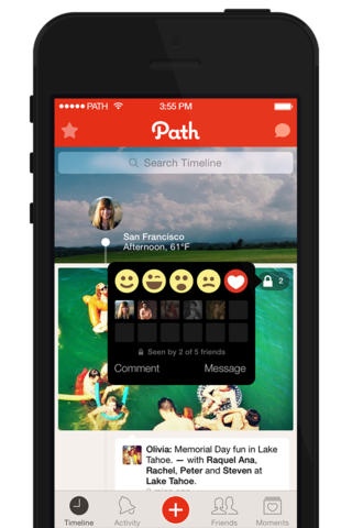 Path 40 for iOS (iPhone screenshot 002)