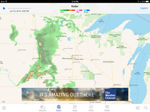 The Weather Channel 4.0 for iPad (Screenshot 004)