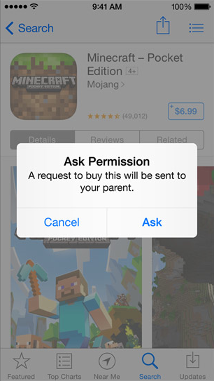 iOS 8 Family Sharing (Ask Permission 001)