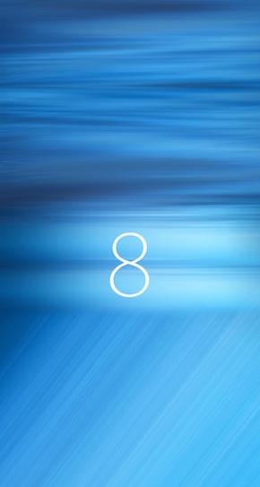 iOS 8 Logo Wallpaper AR7 preview