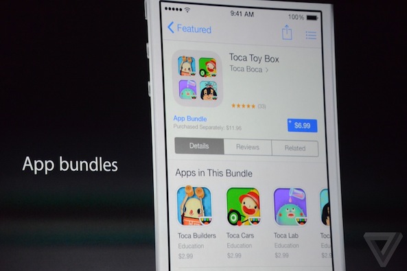 iOS 8 app store app bundles