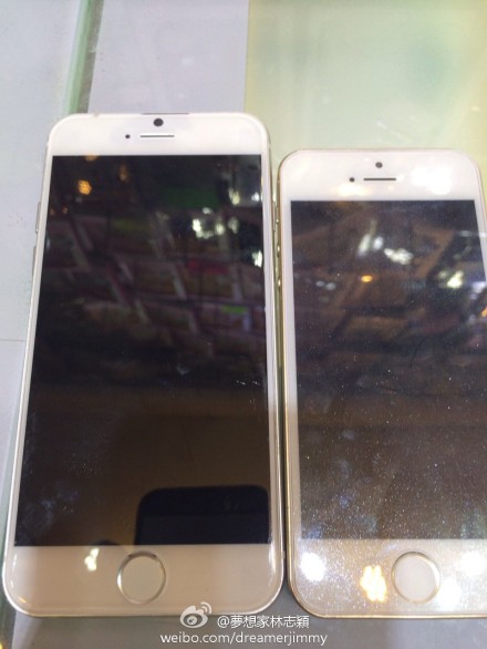 iPhone 6 vs 5s (front part)